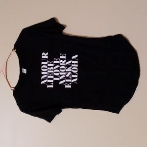Old Navy Black Love Tee Shirt